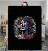 Opera Oasis Musical Sherpa Blanket